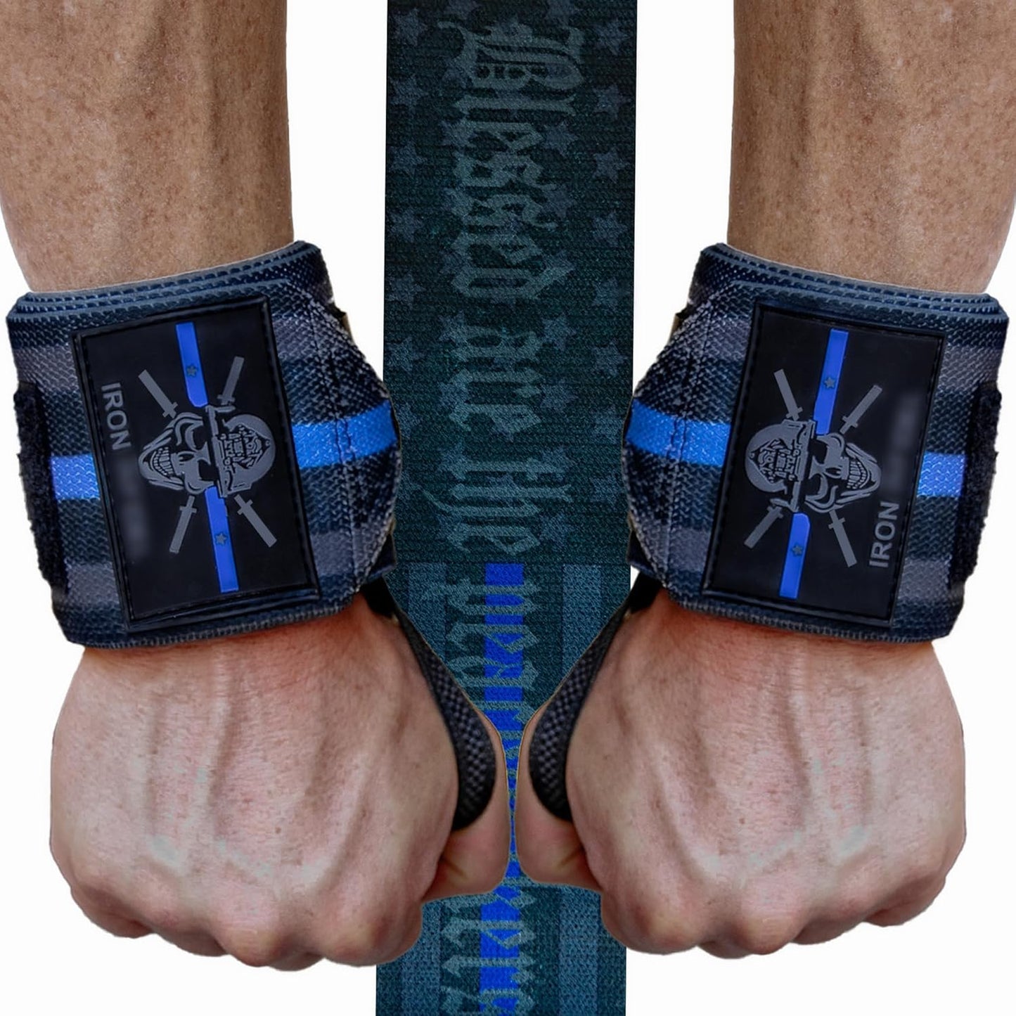 Weightlifting Wrist Wraps - 24" Extra Stiff Heavy Duty, Wrist Support for Gym Workouts, Crossfit, Weights, Powerlifting, Fitness, Exercise, Olympic Lifts, Bench Press